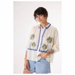 Chemise Ali Jungle Brodée | Ecru