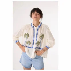 Chemise Ali Jungle Brodée | Ecru