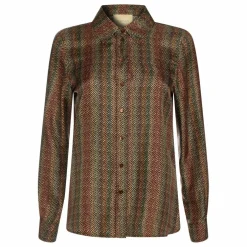 Chemise Arles Imprimée Soie | Marron