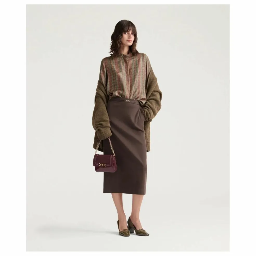 Chemise Arles Imprimée Soie | Marron