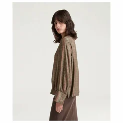 Chemise Arles Imprimée Soie | Marron