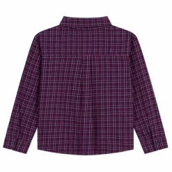 Chemise Carreaux Coton Bio | Bleu marine