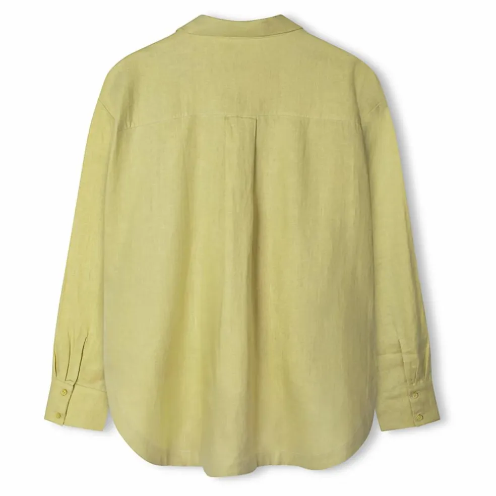 Chemise Celery Lin | Vert anis