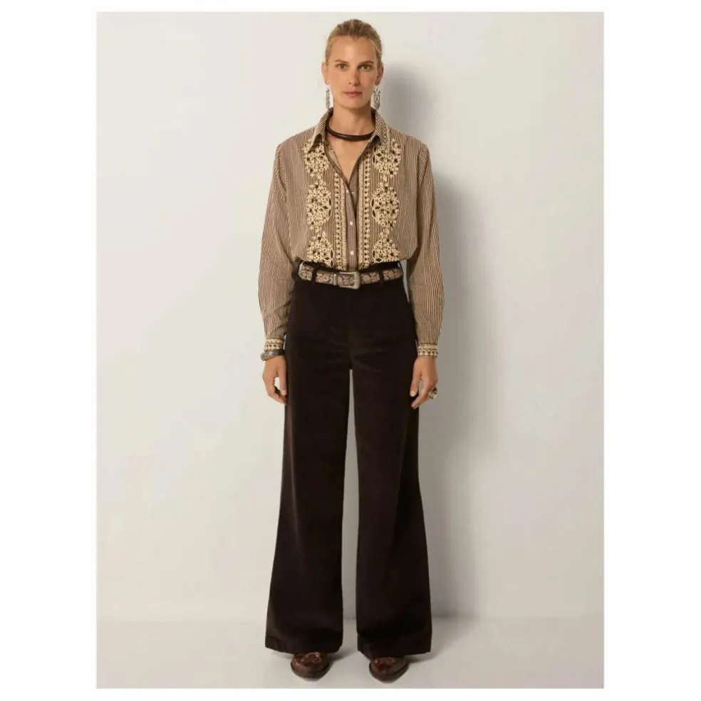 Chemise Cohiba Bebo Coton Flammé | Tabac