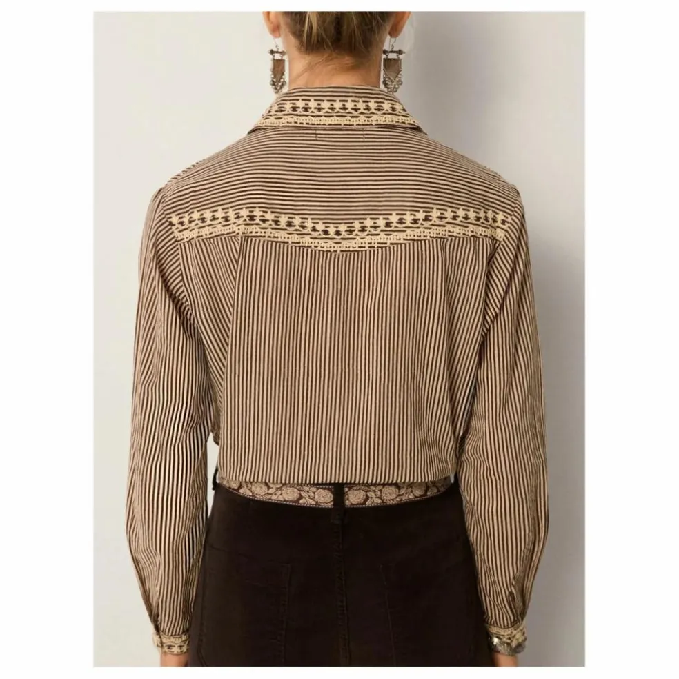 Chemise Cohiba Bebo Coton Flammé | Tabac
