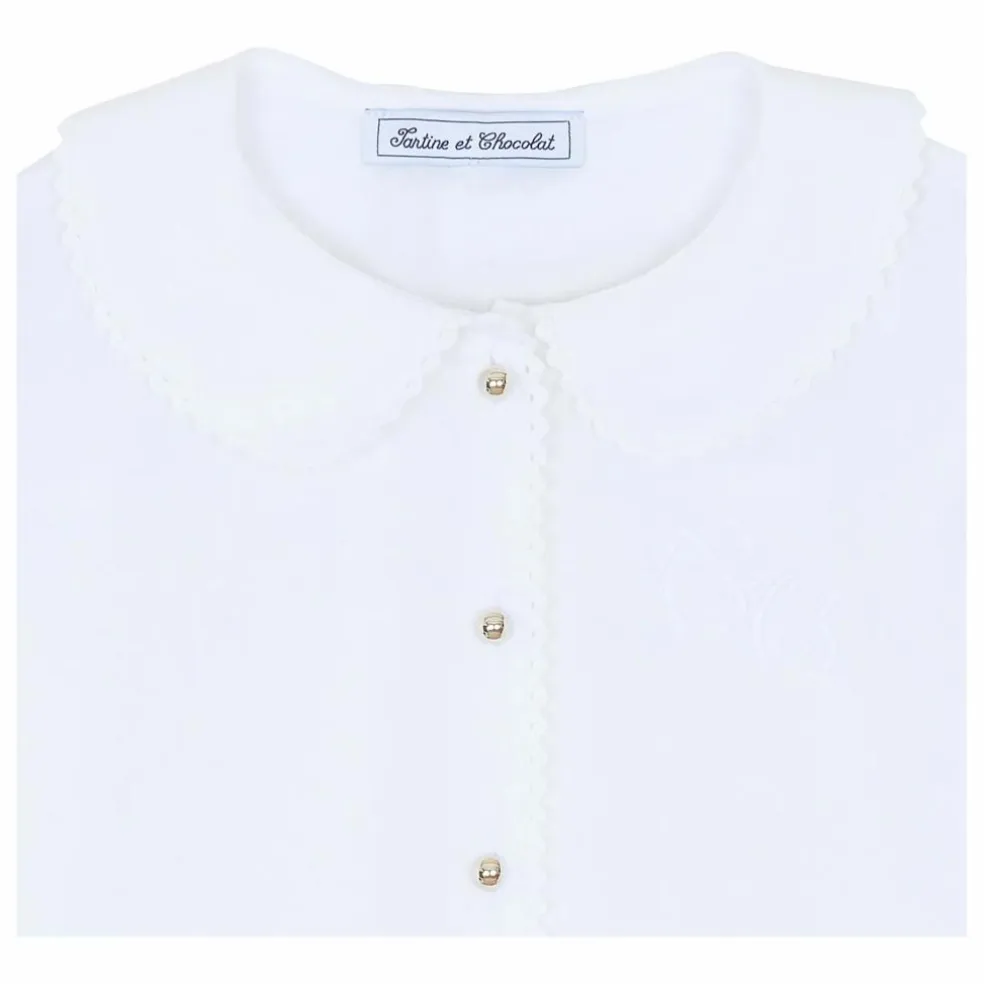 Chemise Col Claudine | Blanc