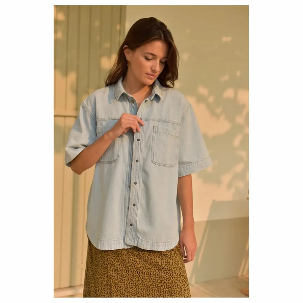 Chemise Colette Denim - Collection Femme | Bleu Clair