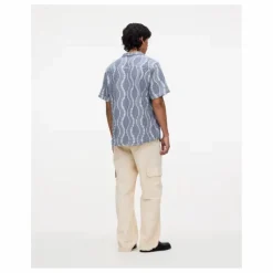 Chemise Como Cuba Waffle | Bleu