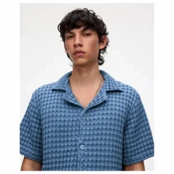 Chemise Coronet Cuba Waffle | Bleu