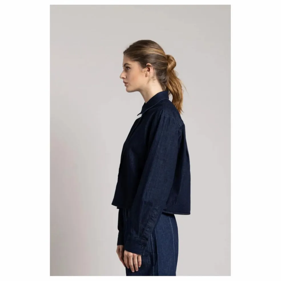 Chemise Courte Chili | Denim brut