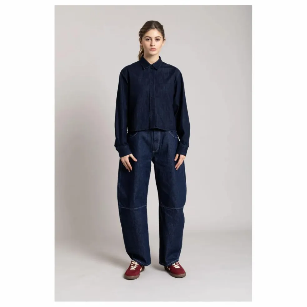 Chemise Courte Chili | Denim brut
