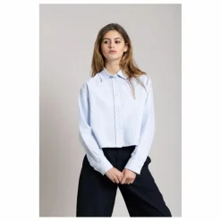 Chemise Courte Chili Rayée | Bleu Glacier