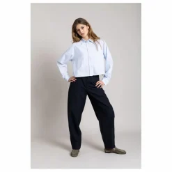 Chemise Courte Chili Rayée | Bleu Glacier