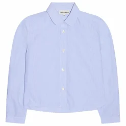Chemise Courte Clara Rayée | Bleu Clair