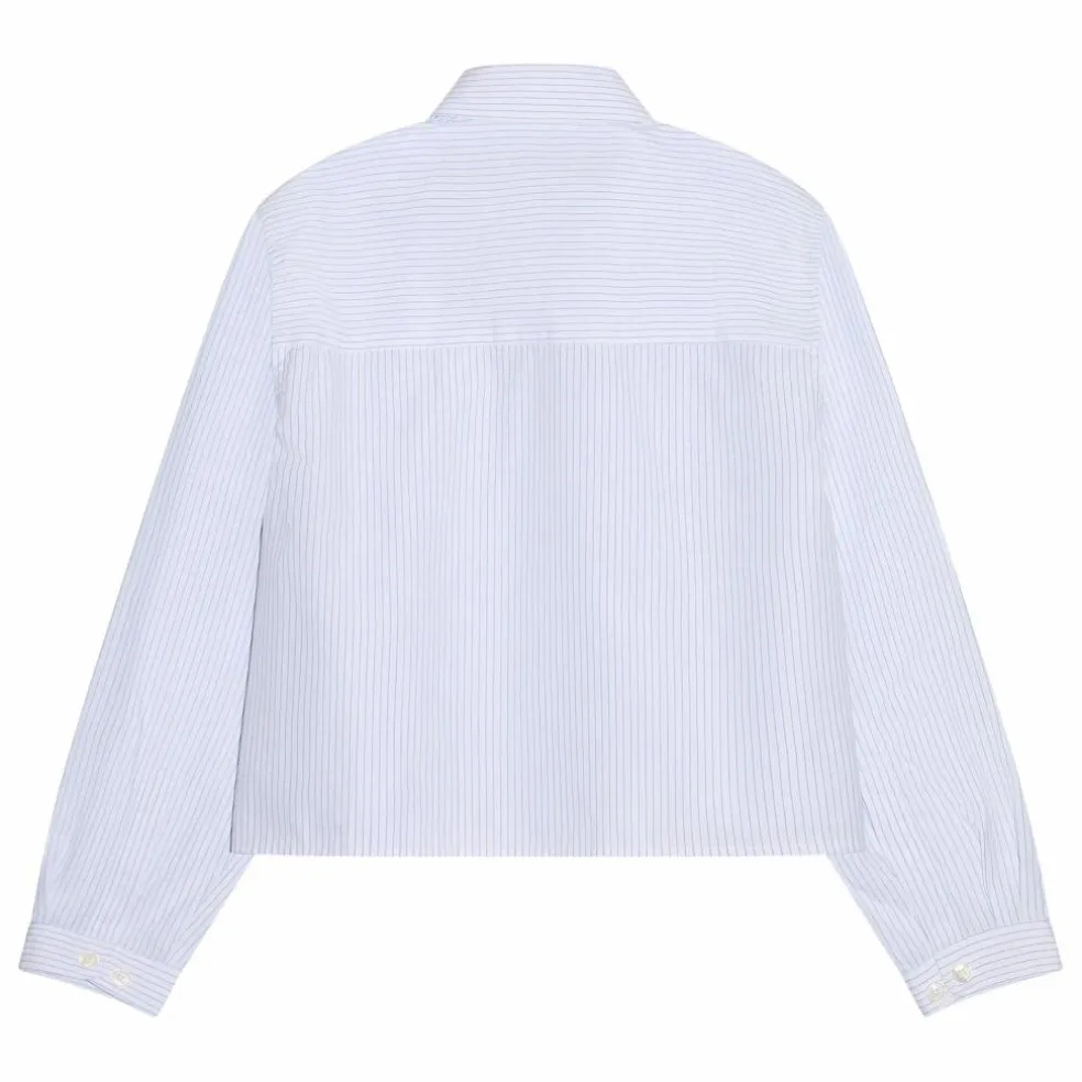 Chemise Courte Crush Rayée | Blanc