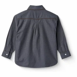 Chemise Cowboy Coton Bio | Bleu marine