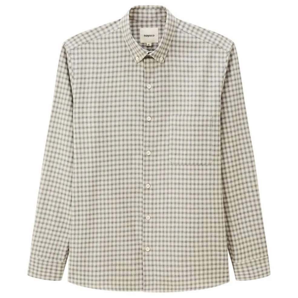 Chemise Curtis Carreaux Coton Recyclé | Gris