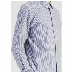 Chemise Daily Rayée Popeline de Coton | Bleu