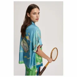 Chemise Daria Soie | Bleu