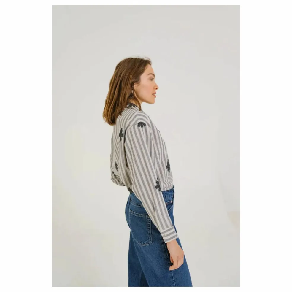Chemise Elisa Flake | Bleu gris
