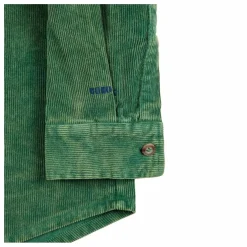 Chemise Empiècements Velours Côtelé | Vert