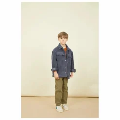 Chemise Garçon Velours Côtelé | Gris anthracite