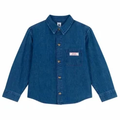Chemise Jean Logo Coton Bio | Bleu jean
