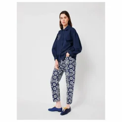 Chemise Kaleidoscope Brodée Coton Bio - Collection Femme | Bleu marine