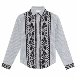 Chemise Laberynth Amanda Rayée | Bleu Clair