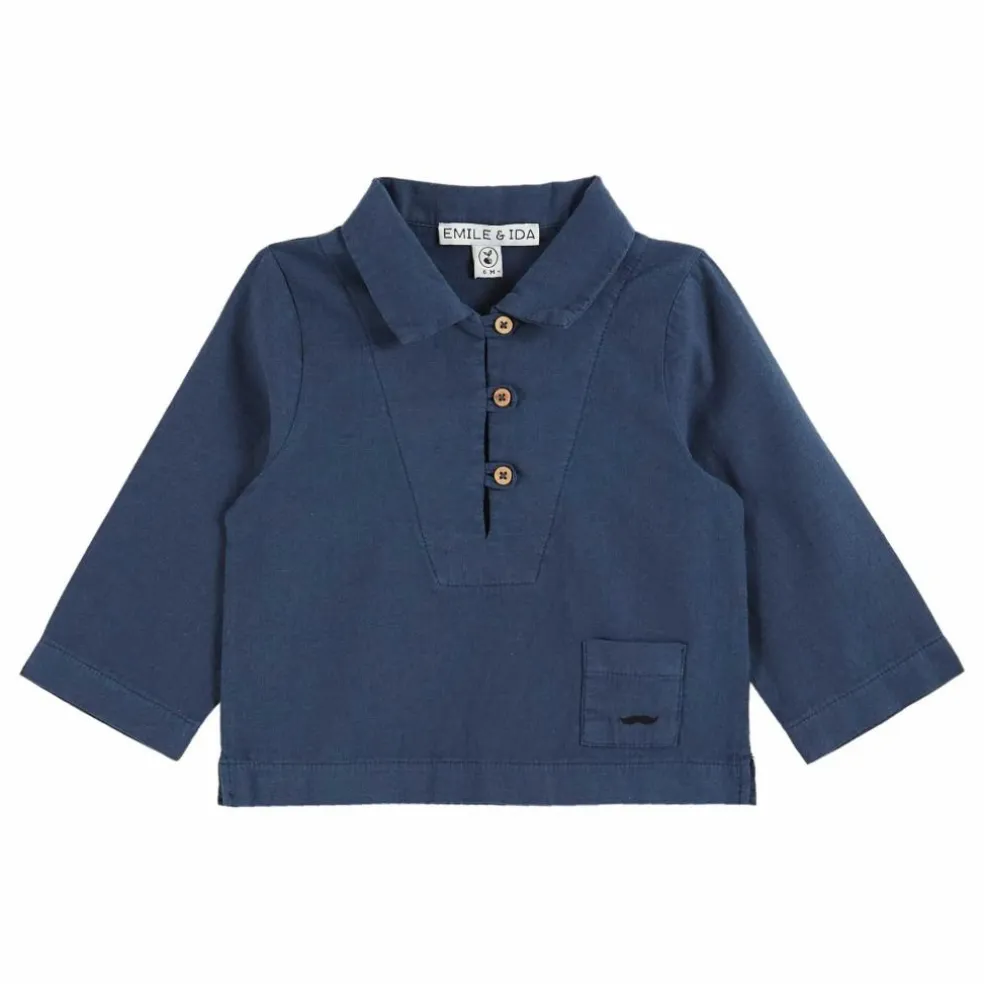 Chemise Lin | Bleu marine