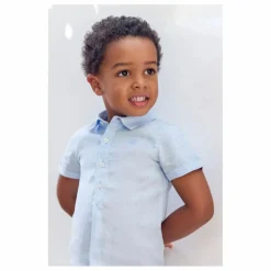 Chemise Manches Courtes Lin | Blanc