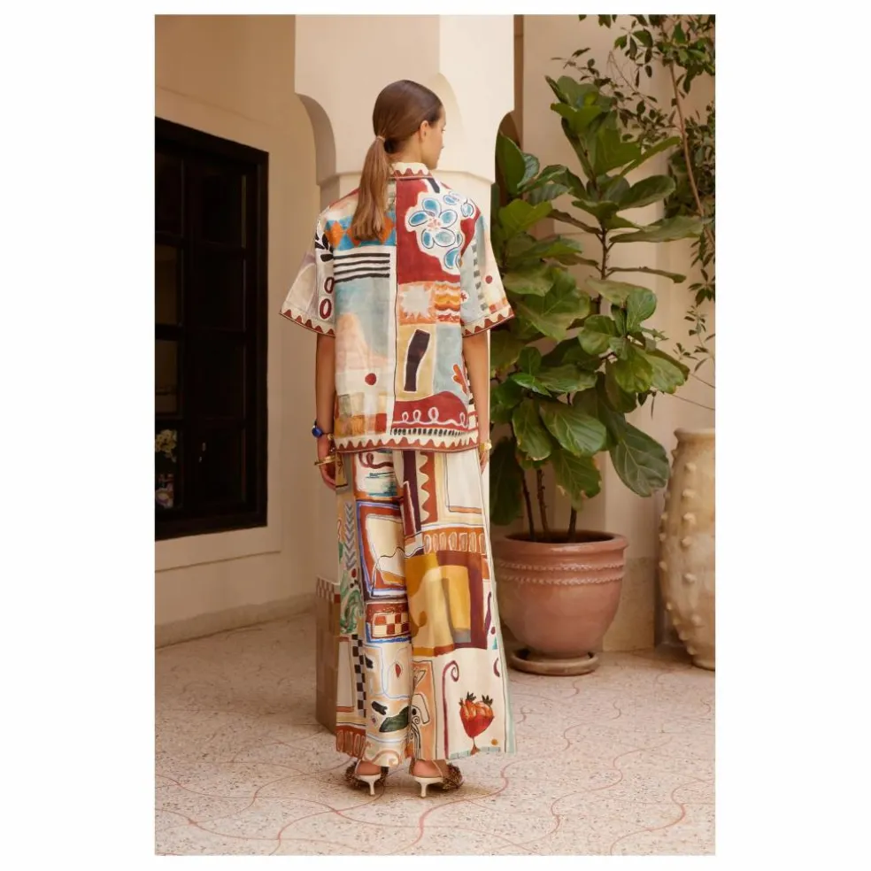 Chemise Manches Courtes Michelle Lin | Ecru