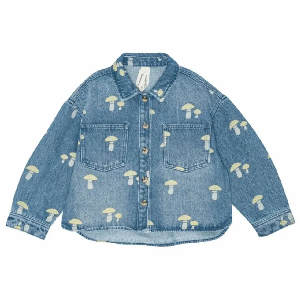 Chemise Nohr Champignons Coton Bio | Denim