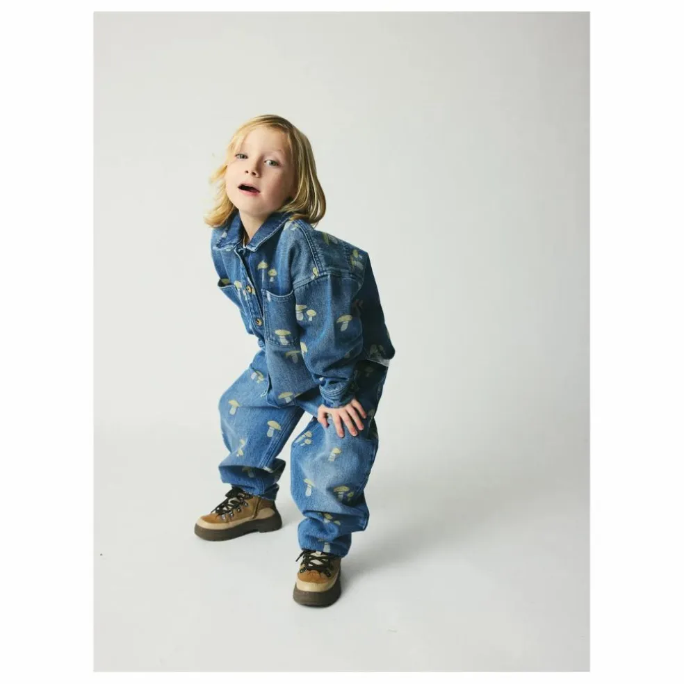Chemise Nohr Champignons Coton Bio | Denim