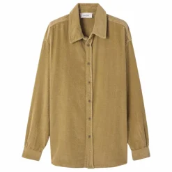 Chemise Padow Velours | Vert kaki clair