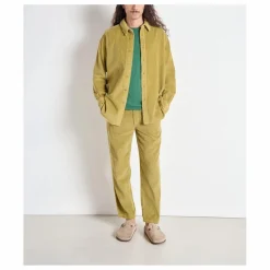 Chemise Padow Velours | Vert kaki clair