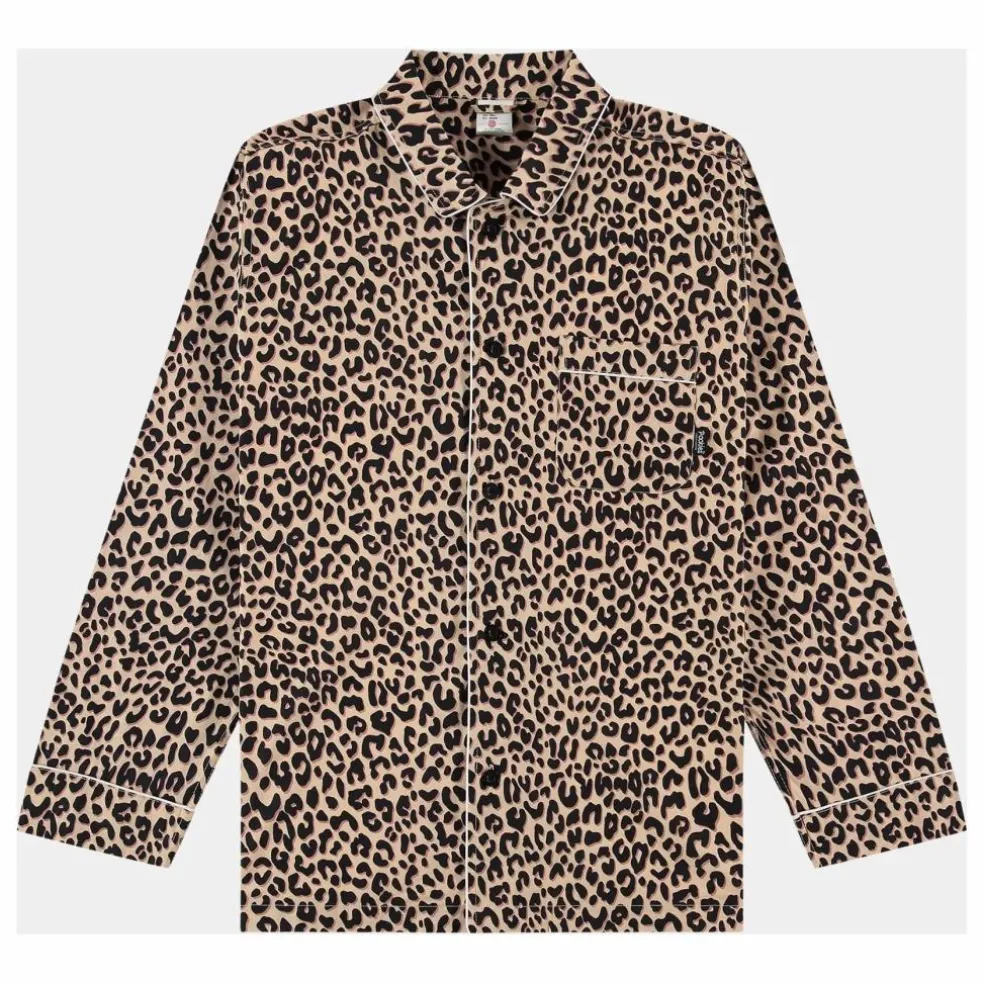 Chemise Pyjama Léopard | Beige