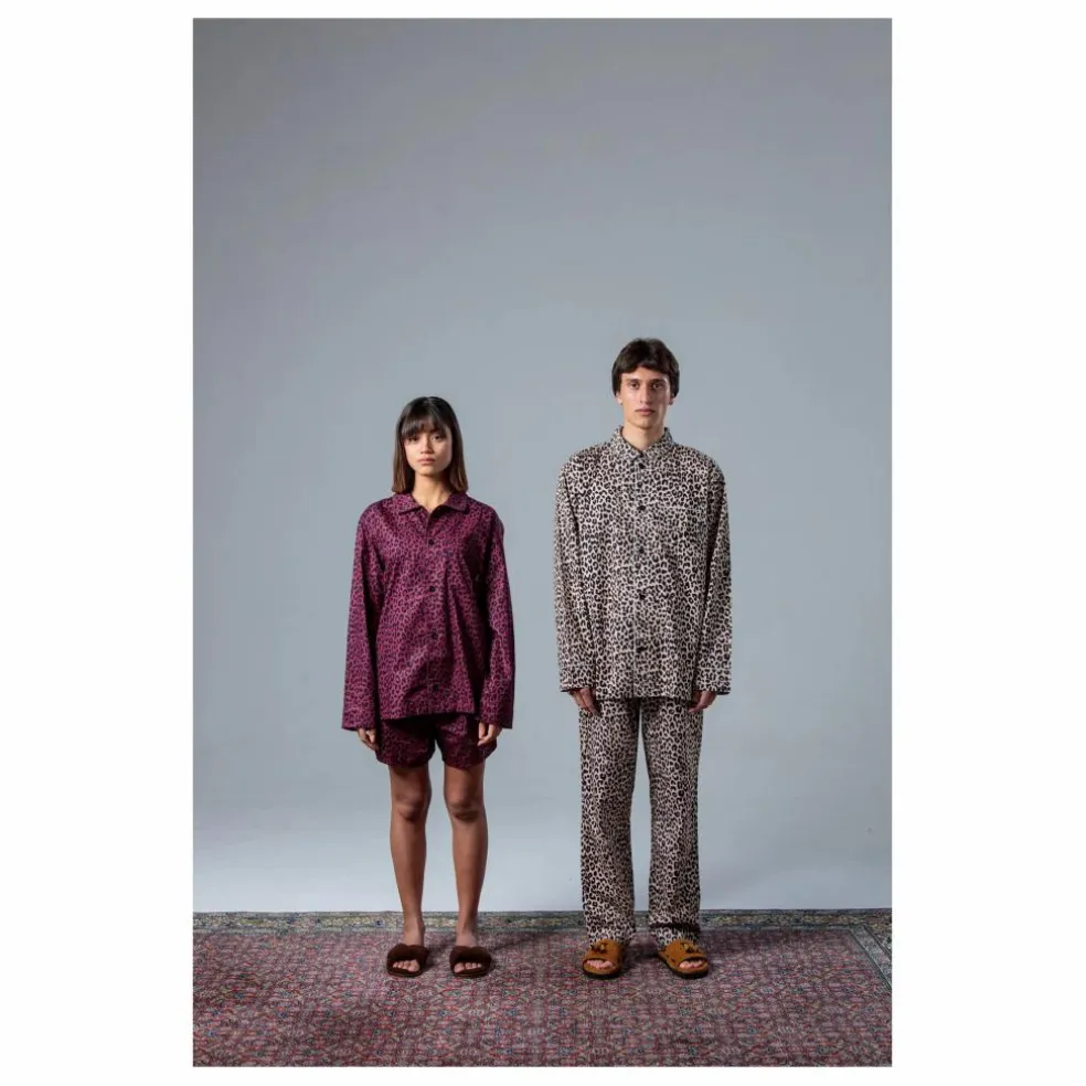 Chemise Pyjama Léopard | Beige