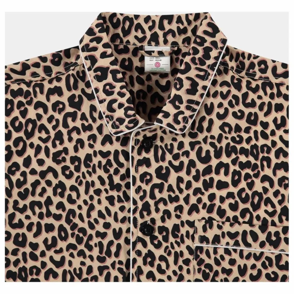 Chemise Pyjama Léopard | Beige