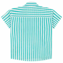 Chemise Rayure | Bleu turquoise