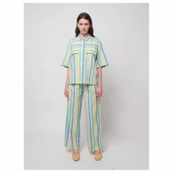 Chemise Rayures Coton Bio et Recyclé - Collection Femme | Bleu
