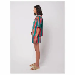 Chemise Rayures Eponge Coton Bio - Collection Femme | Vert