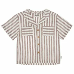 Chemise Rayures Lin | Marron