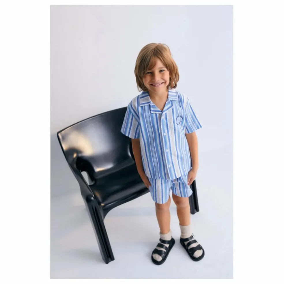 Chemise Rayures Tebas | Bleu ciel
