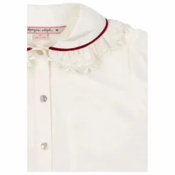 Chemise Ria Col Dentelle | Ecru