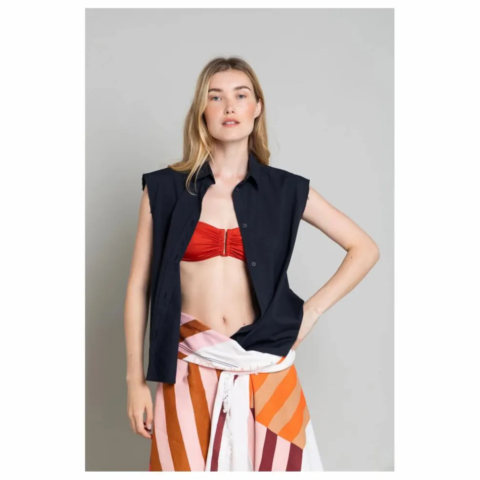 Chemise Sans Manches Laura | Noir