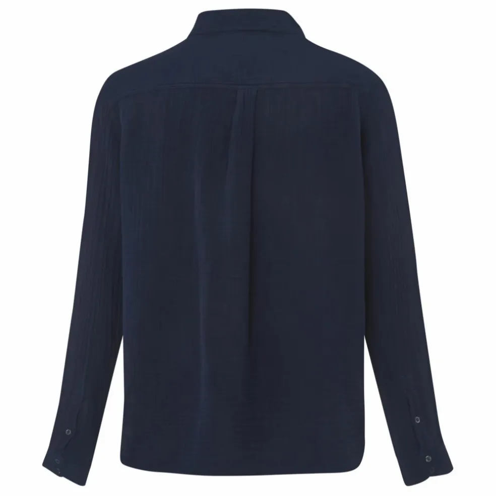 Chemise Scout Gaze de Coton | Bleu nuit