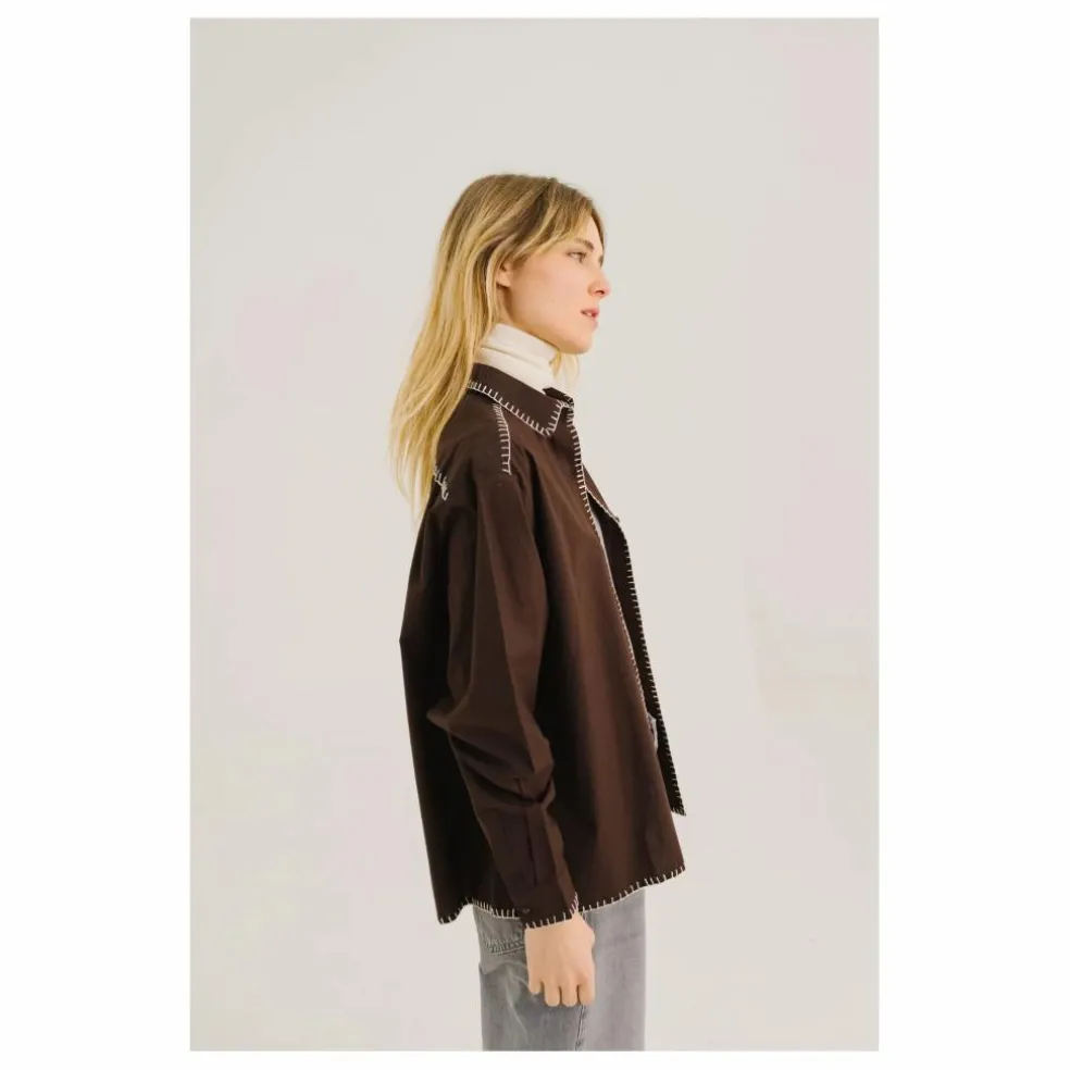 Chemise Siena Talis Brodée | Marron