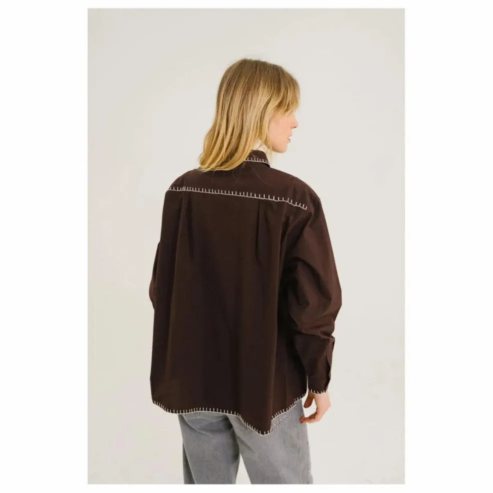 Chemise Siena Talis Brodée | Marron