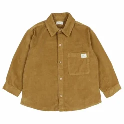 Chemise Soft Velours Côtelé Coton Bio | Ocre